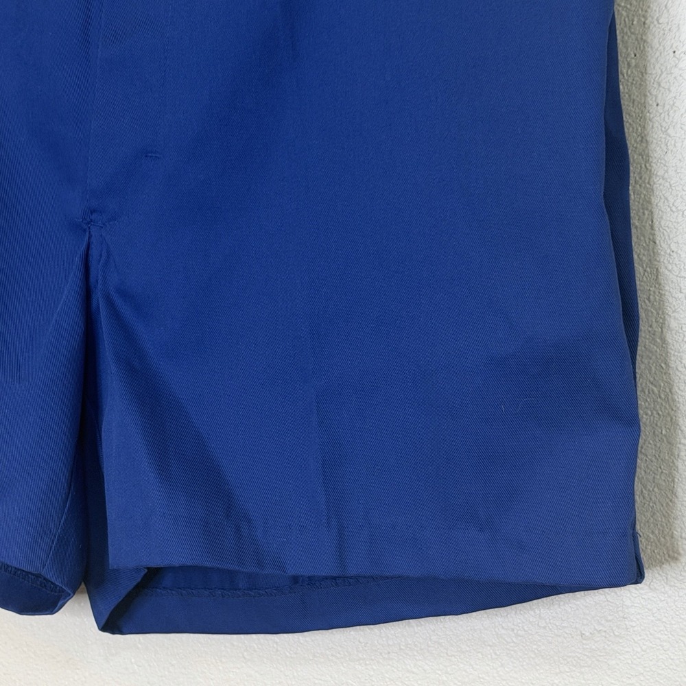 Vintage McGregor Chino Shorts Mens Large (36-38) Royal Blue Elastic Waist Coach - Picture 3 of 6